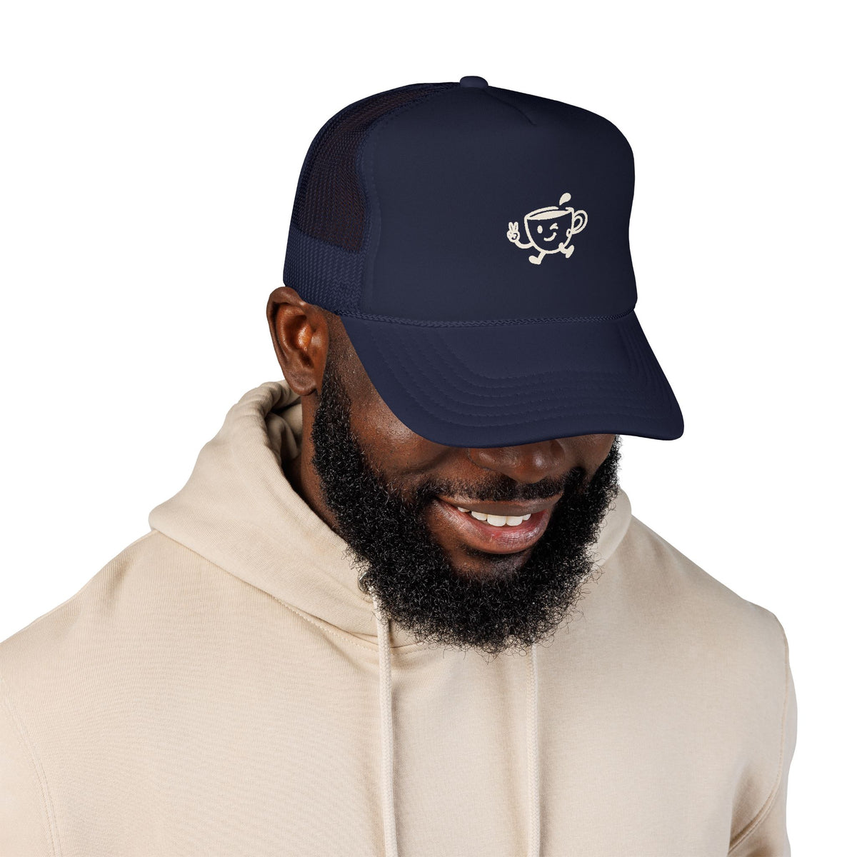 Thanks a Latte Trucker Hat - Navy